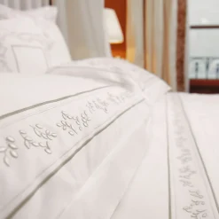 Set di lenzuola Roma White & Silver Olive US King