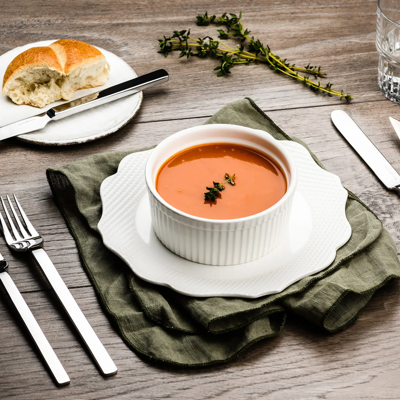 Set di posate Stile 5 pezzi in argento di Pininfarina Mepra