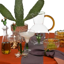 Set di sale e pepe Cactus di Portofino in vetro lavorato a mano