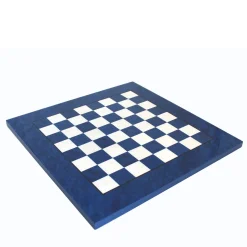 Set di Scacchi Stile Francese in Ottone Blu