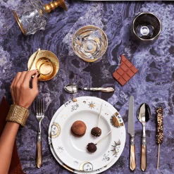 Set di sei calici assortiti in oro