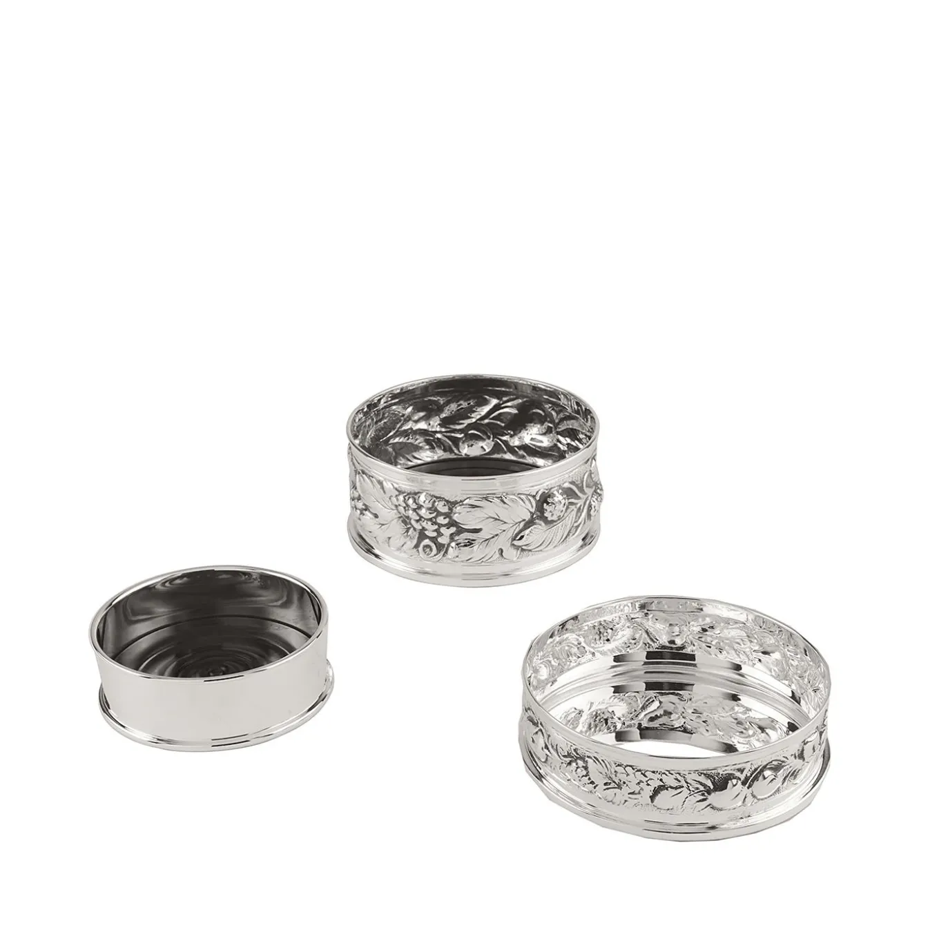 Set di tre sottobottiglie