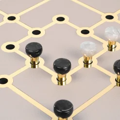 Set in pelle Mill Game Taupe