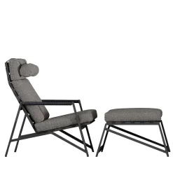 Set poltrona e pouf da salotto Cottage Mocha