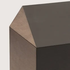 Sgabello Atlas con striscia centrale marrone