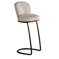 Sgabello bianco anni '70