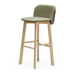 Sgabello da bar Chips Sg-80 verde di Studio Pastina