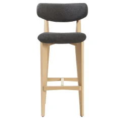 Sgabello da bar grigio Ksenia di Massimo Iosa Ghini