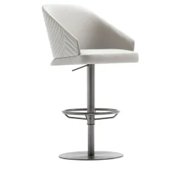 Sgabello da bar in pelle