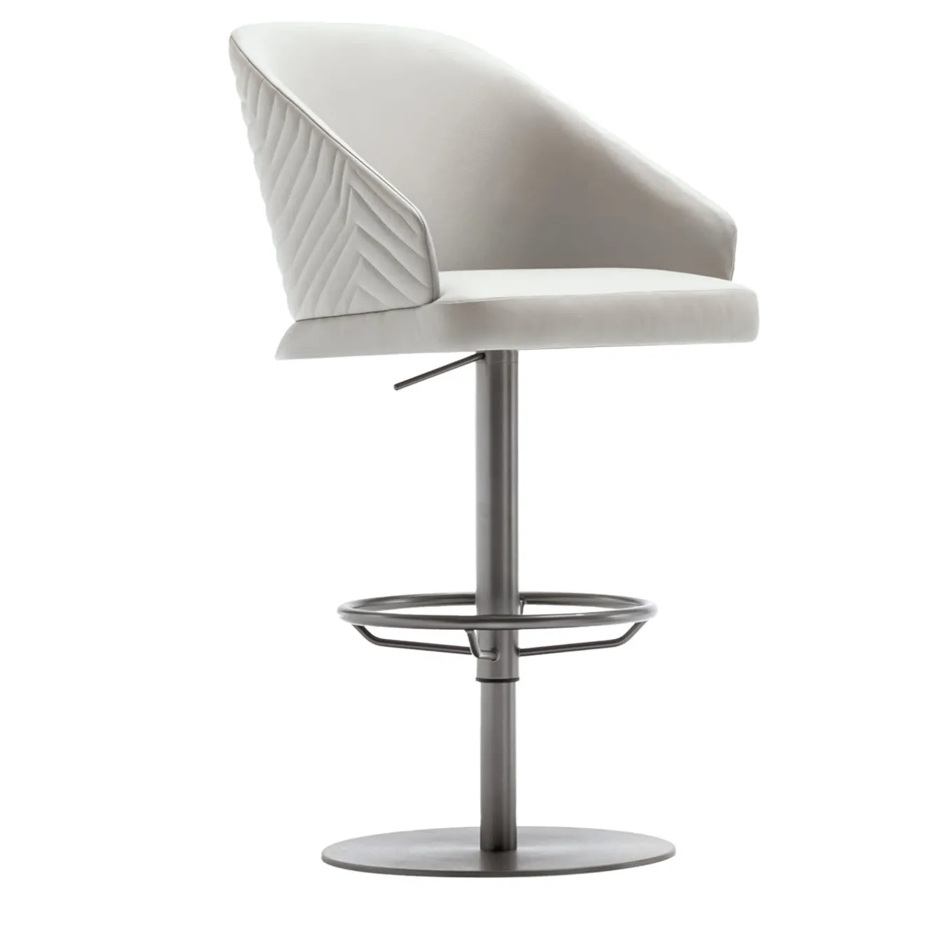 Sgabello da bar in pelle