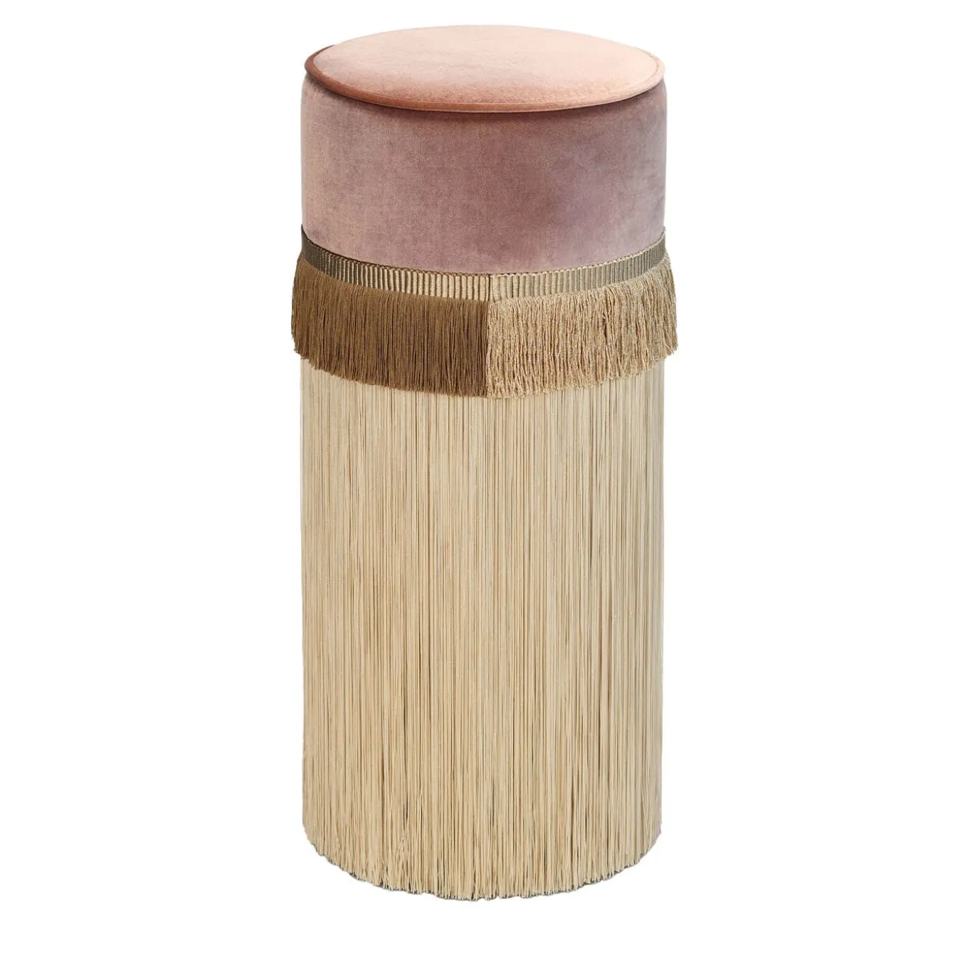 Sgabello da bar in tessuto di viscosa Trevira