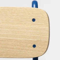 Sgabello da bar Lena Sg-65 blu e frassino naturale di Designerd