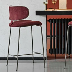 Sgabello da bar Natalia Red