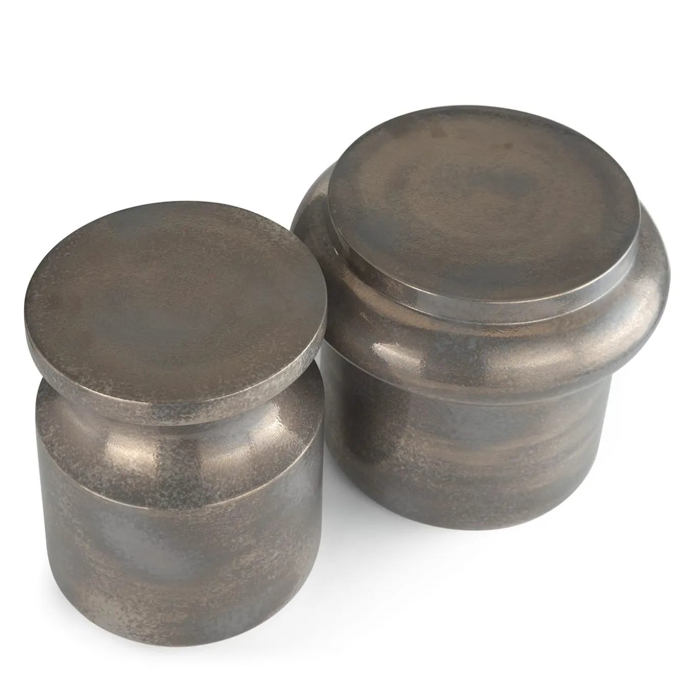 Sgabello Hya A in ceramica grigia