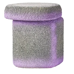 Sgabello Lazzaro verde e lilla di Patricia Urquiola