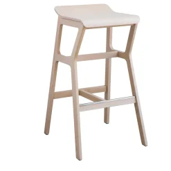 Sgabello medio bianco Nhino LE di Emilio Nanni