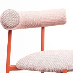 Sgabello Pampa SG-80 rosa chiaro e rosso mattone di Studio Pastina