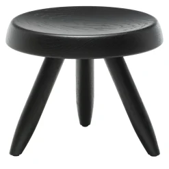 Sgabello Tabouret Berger in rovere nero di Charlotte Perriand