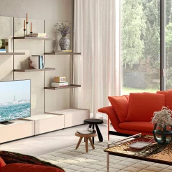 Sgabello Tabouret Berger in rovere nero di Charlotte Perriand