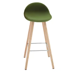 Sgabello Ted verde pisello di Basaglia + Rota Nodari