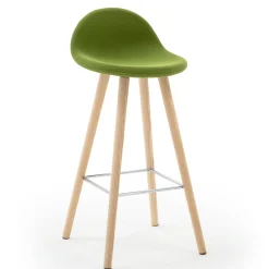 Sgabello Ted verde pisello di Basaglia + Rota Nodari
