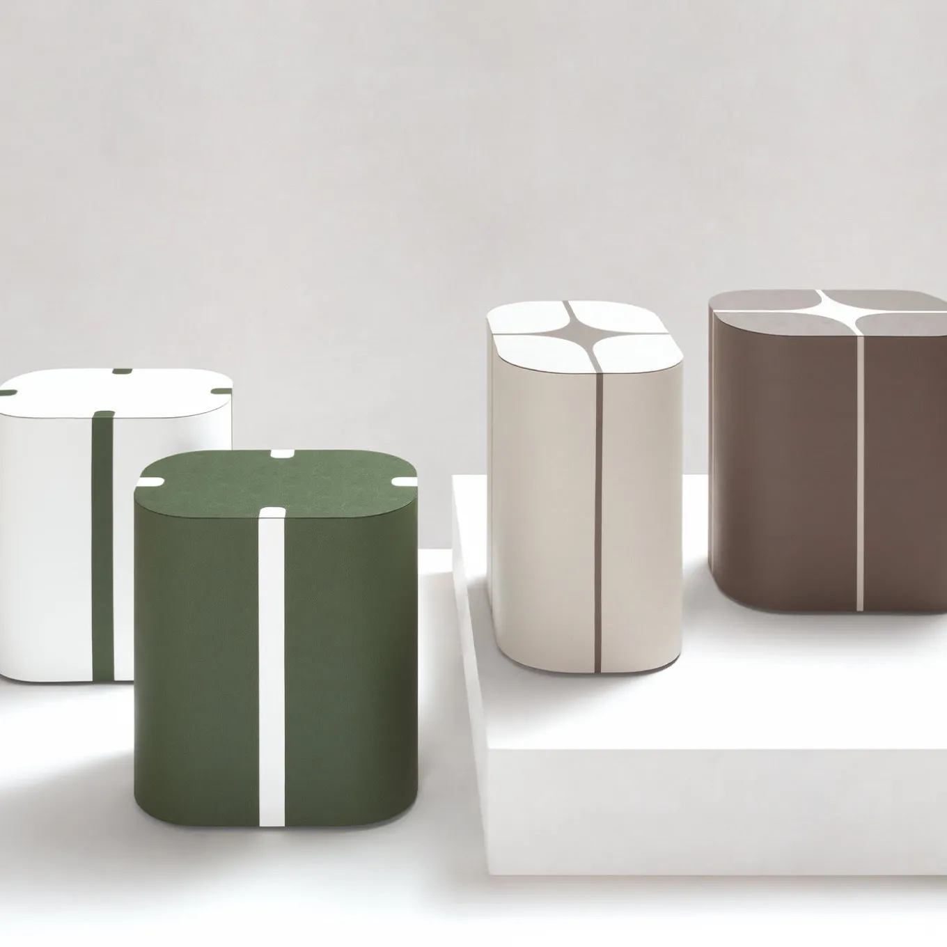 Sgabello Undercover verde scuro