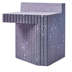 Sgabello Zaccaria viola di Patricia Urquiola