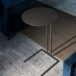 Shedir Tavolino rotondo Medici in ferro marrone