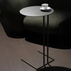 Shedir Tavolino rotondo Medici in ferro marrone