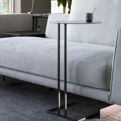 Shedir Tavolino rotondo Medici in ferro marrone