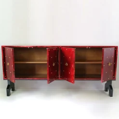 Sideaboard rosso a 4 porte