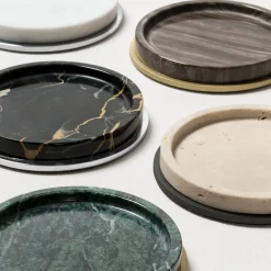 Sottobicchiere per bottiglie in marmo marrone Positano