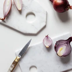 Sottopentola a fette miste Convivio in marmo di Carrara