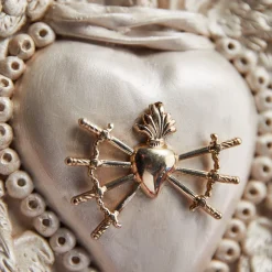 SPADE SACRE CUORE IN CERAMICA BIANCA