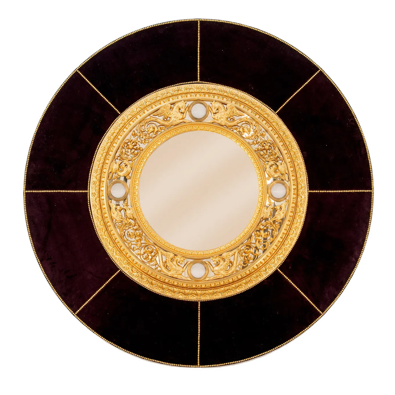 Specchio con cavalli alati