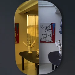 Specchio da parete Bent S di Matteo Zorzenoni