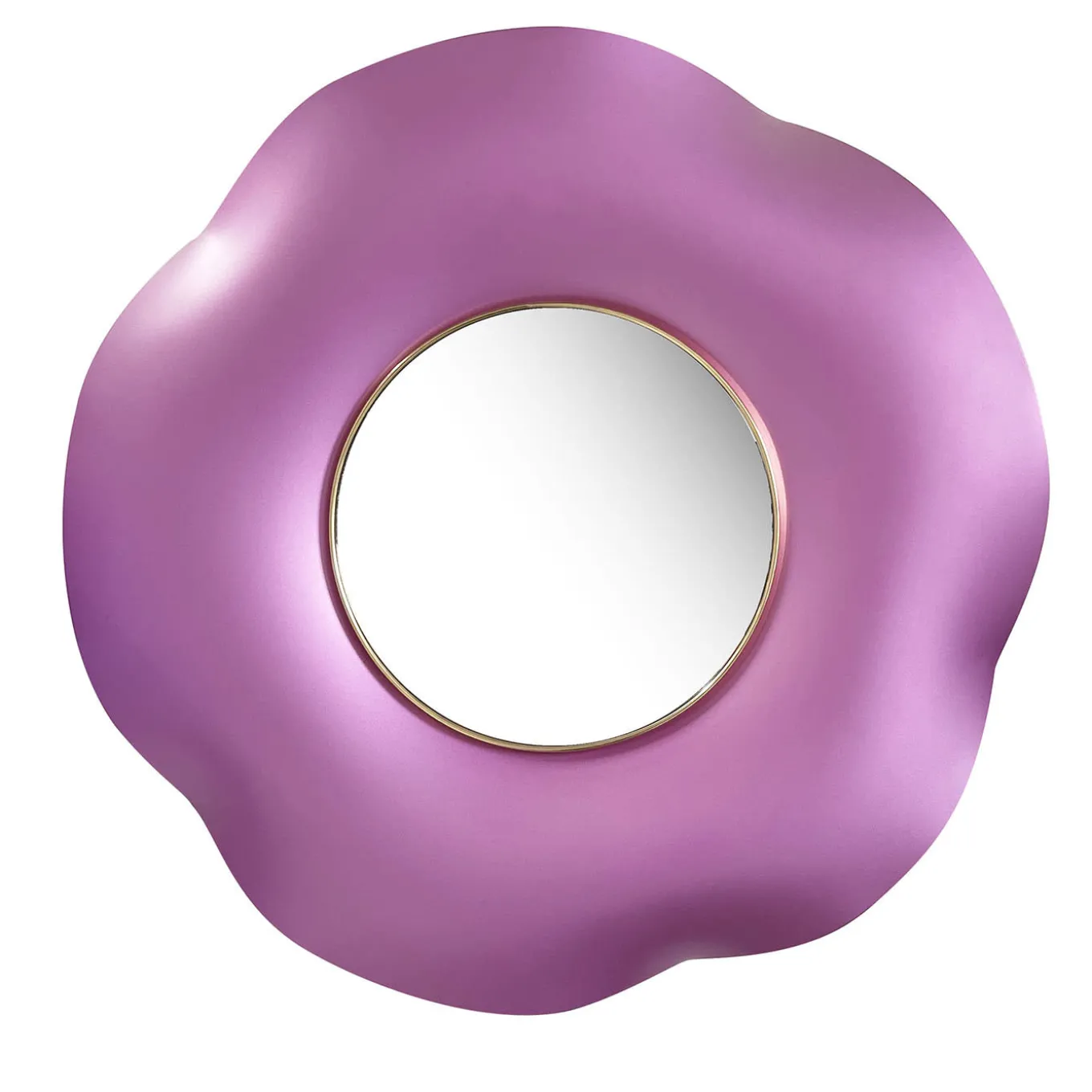 Specchio da parete rosa Undulate