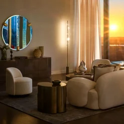 Specchio da parete rotondo