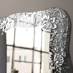 Specchio da parete Sinuoso Ondine argento