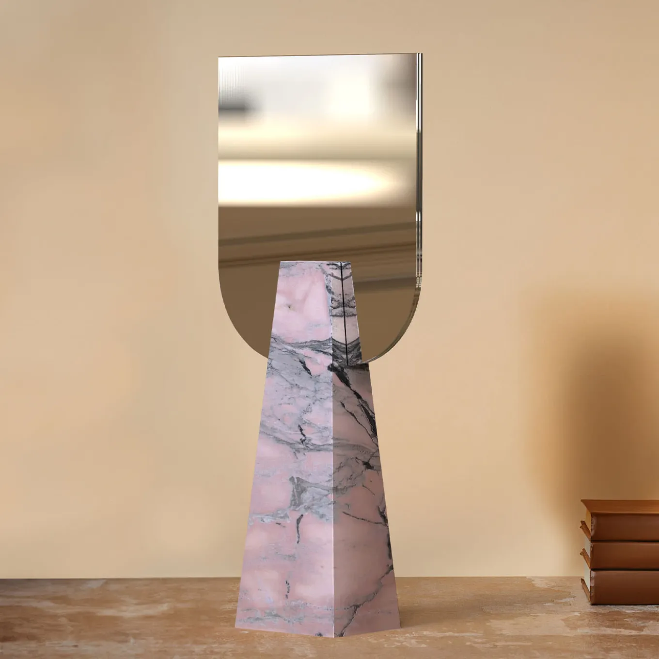 Specchio da tavolo Ophelia Portuguese Pink