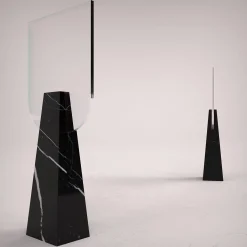 Specchio da tavolo Ophelia Black Marquina