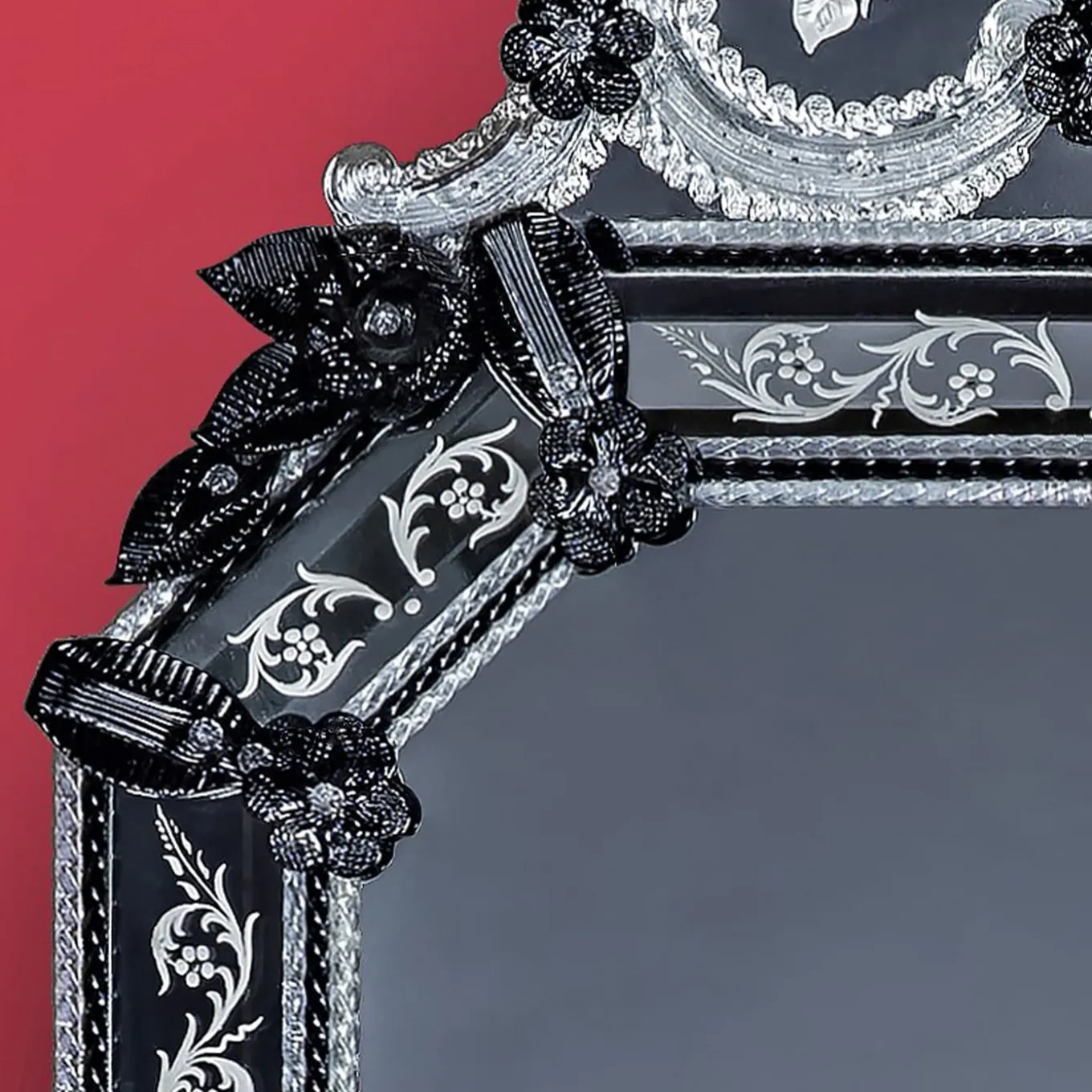 Specchio in vetro di Murano San Trovaso