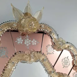 Specchio in vetro di Murano Navagero