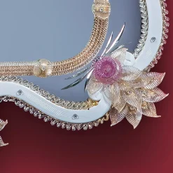 Specchio in vetro di Murano Barocco