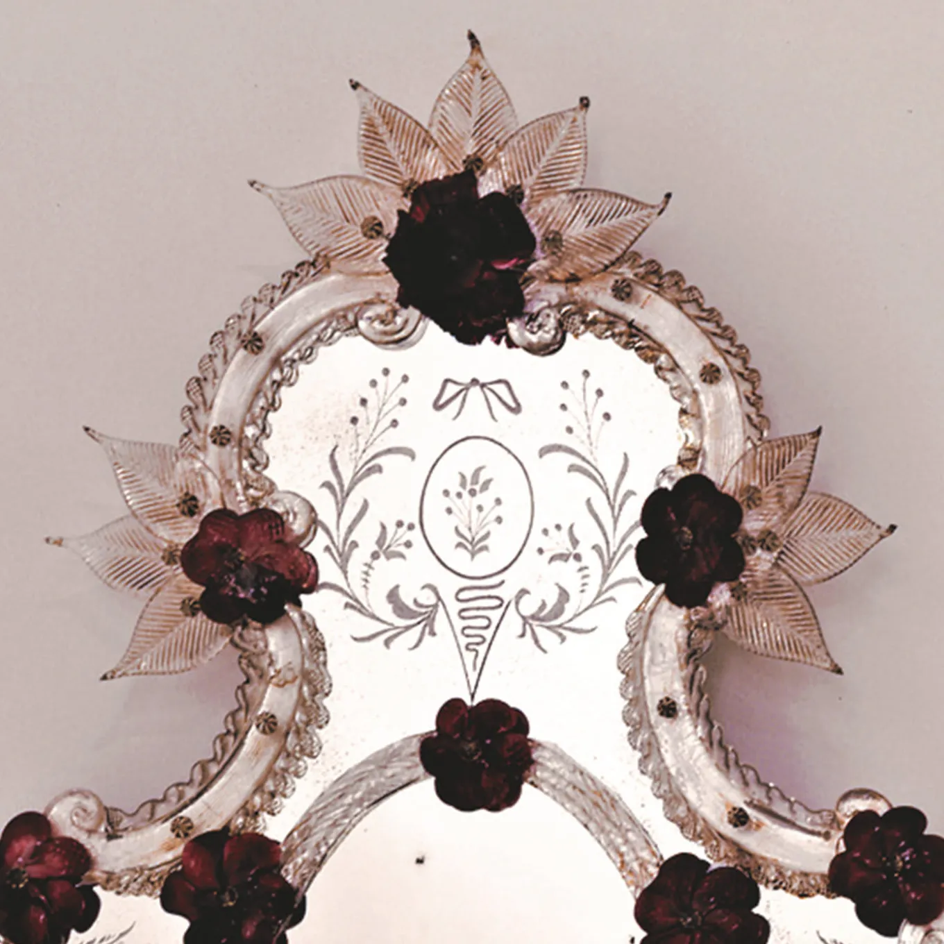 Specchio in vetro di Murano Venier