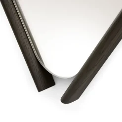 Specchio piccolo Wood Eye con cornice in rovere massiccio