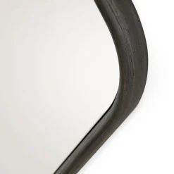 Specchio piccolo Wood Eye con cornice in rovere massiccio