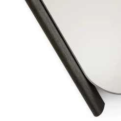 Specchio piccolo Wood Eye con cornice in rovere massiccio