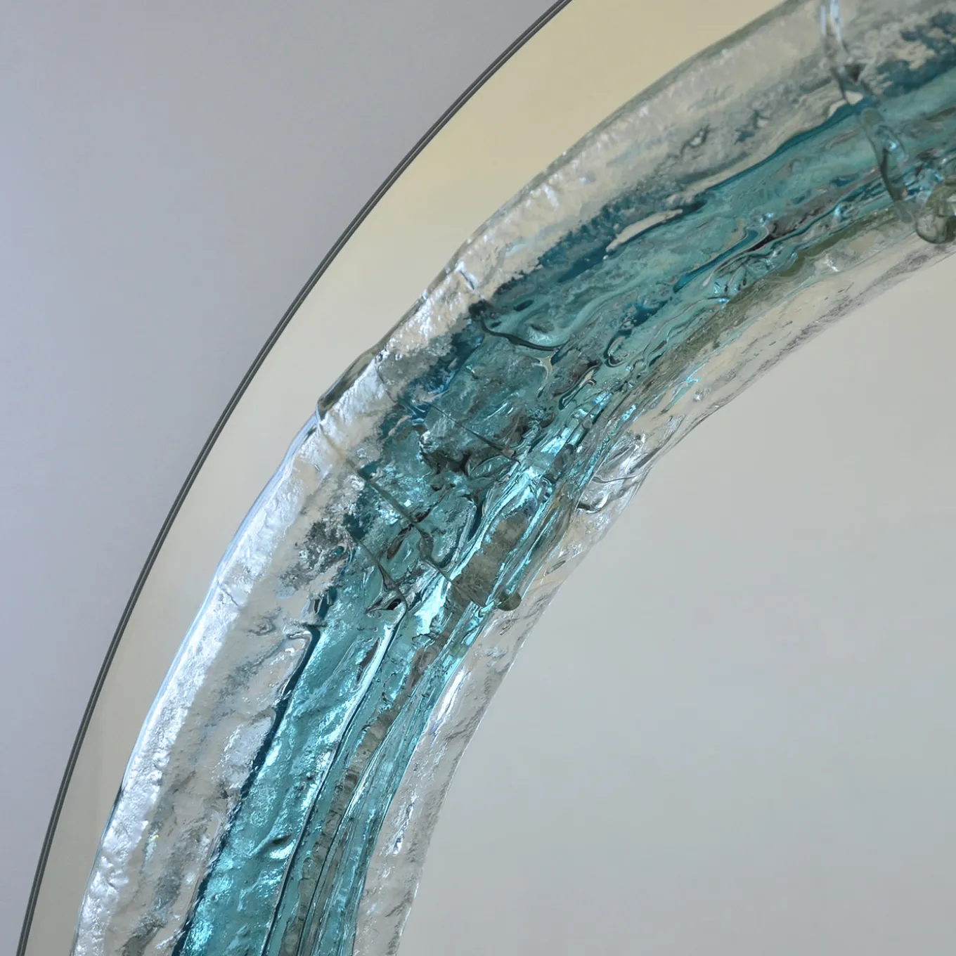 Specchio Rotondo in Cristallo Naias