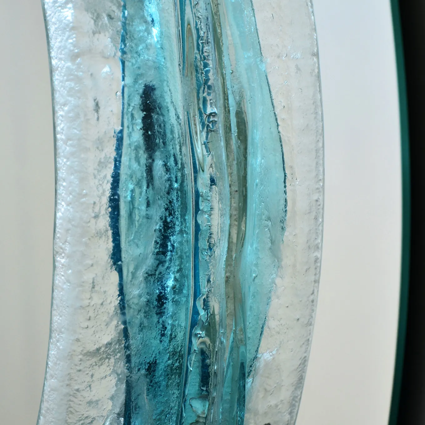 Specchio Rotondo in Cristallo Naias